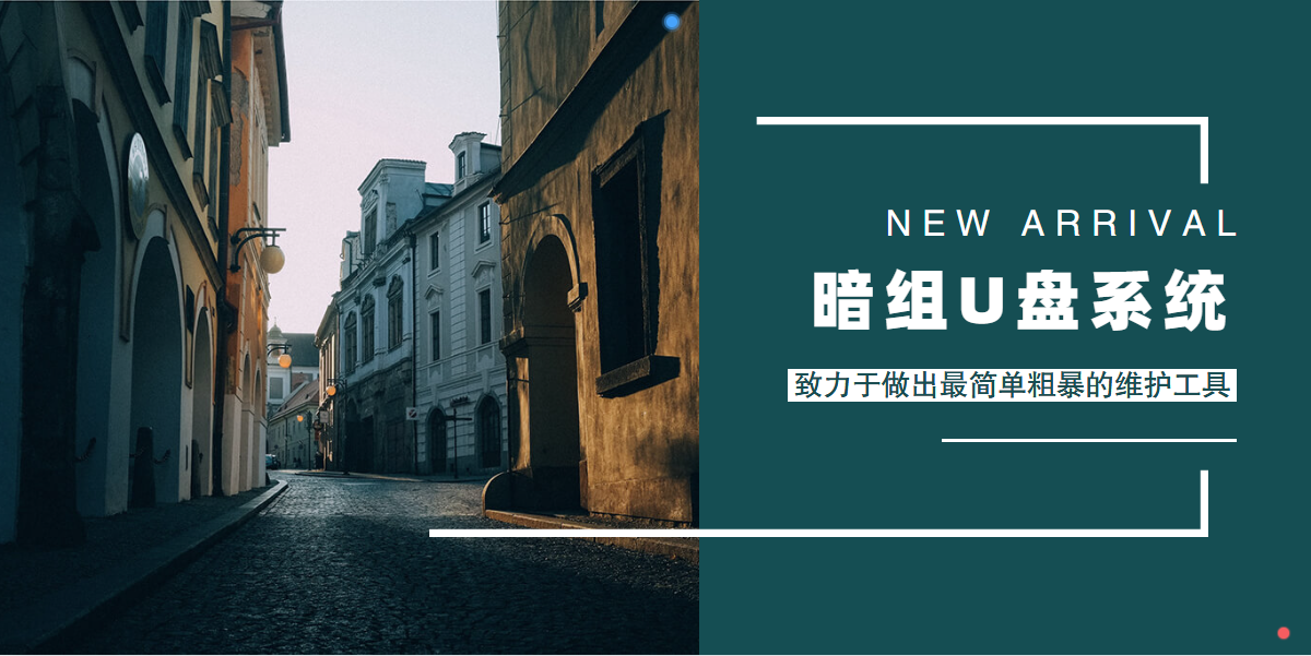 暗组U盘系统 v4.0.2023.0609-队长的Blog