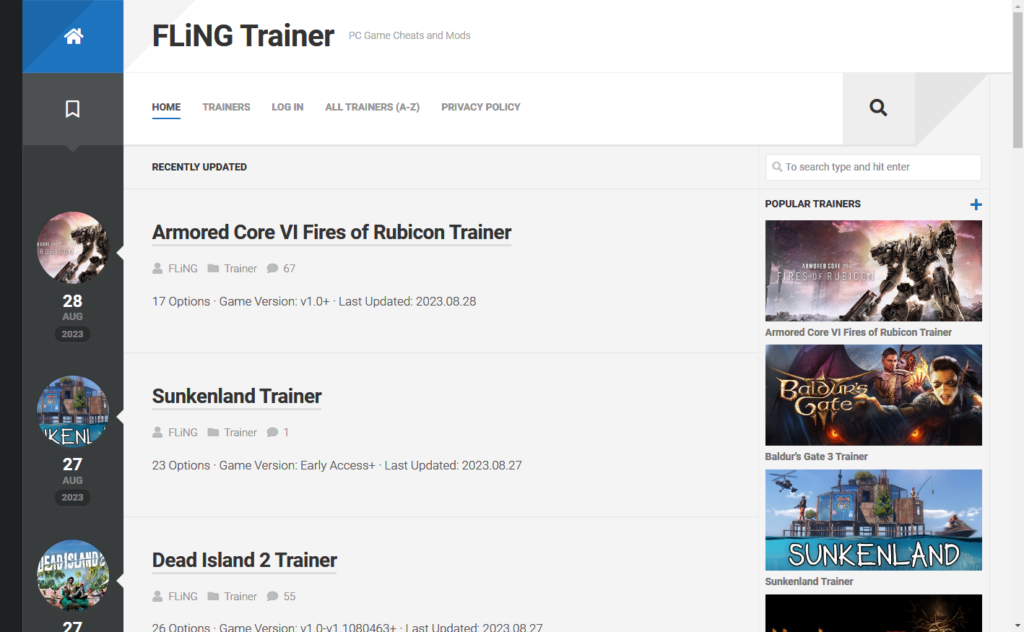 图片[2]-FLiNGTrainer – 风灵月影修改器-队长的Blog